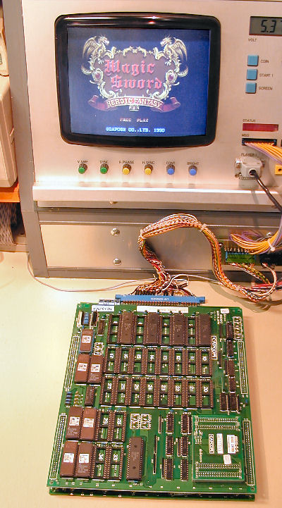 Magic Sword - CPS1 Pcb